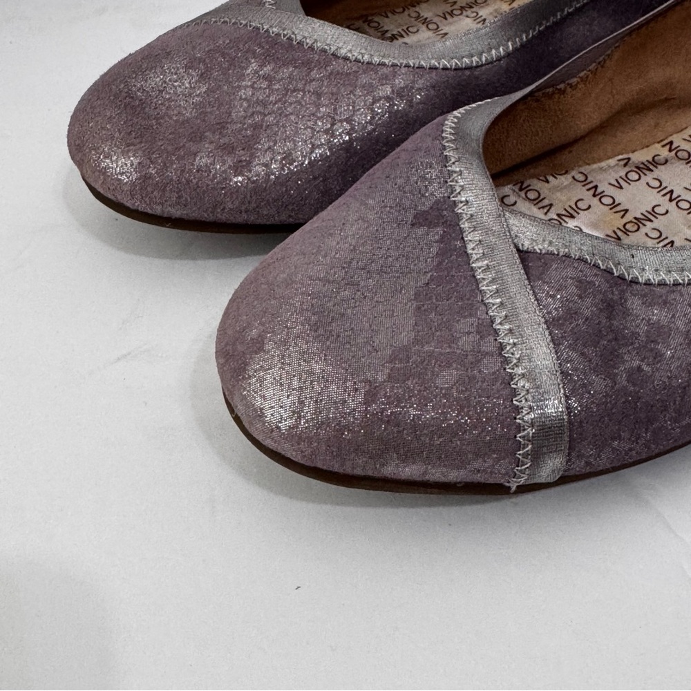 Vionic caroll Purple Flats with Rounded Toe size 9 - Picture 2 of 9
